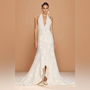 Chic Ivory Backless Gown